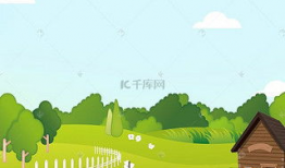 草原漫画图,一幅漫画描绘的自然画卷